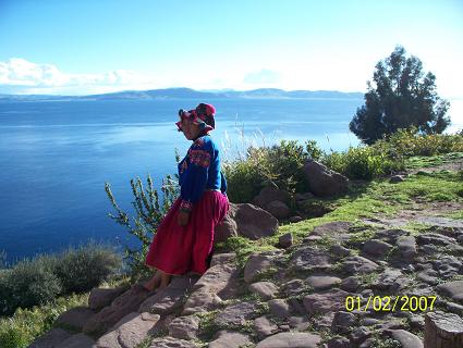 Vista desde la Isla Taquile Foto facilitada por visitante